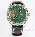 New! Swiss Grade Copy IWC Portugieser Constant Force Tourbillon Watch Green Dial_th.jpg